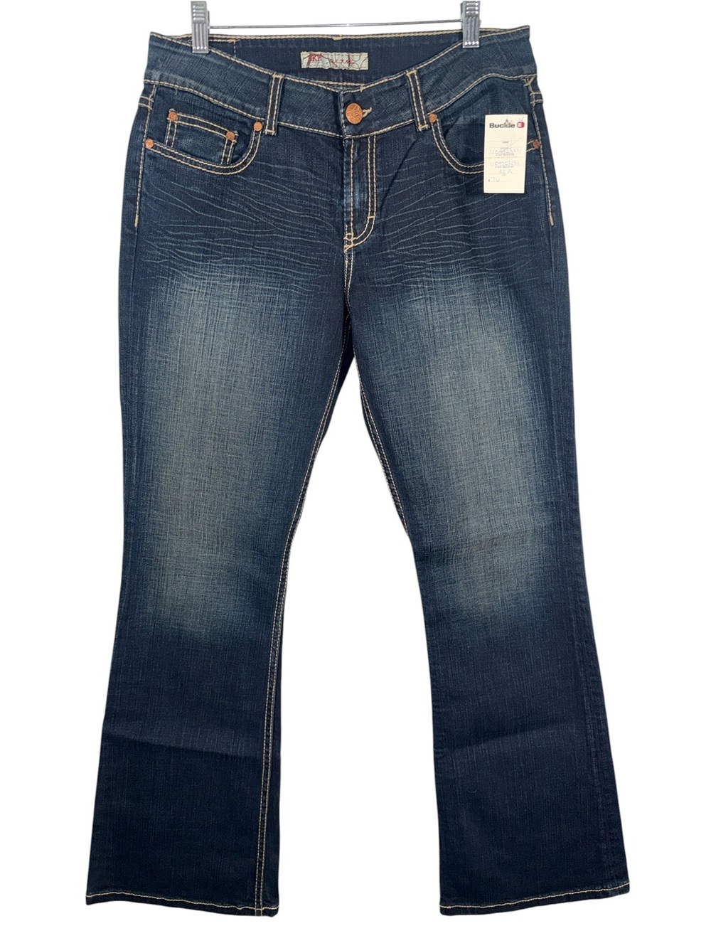 BKE Women’s Bootcut Jeans in Dark Blue Wash